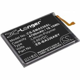 Replacement Samsung Galaxy A53 5G Cell Phone Battery (3.85 Volt, 4700 mAh, Li-Poly)