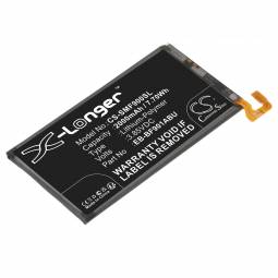 Replacement Samsung Fold Cell Phone Battery (3.85 Volt, 2000 mAh, Li-Poly)