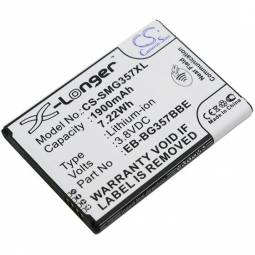Replacement Samsung Galaxy Ace 4 LTE Cell Phone Battery with NFC (3.8 Volt, 1900 mAh, Li-Ion)