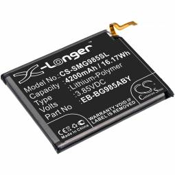 Replacement Samsung Galaxy S20+ Cell Phone Battery (3.85 Volt, 4200 mAh, Li-Poly)