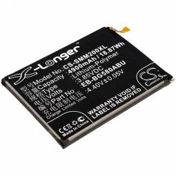 Replacement Samsung Galaxy A40s (2019) Cell Phone Battery (3.85 Volt, 4900 mAh, Li-Poly)