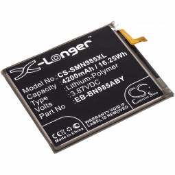 Replacement Samsung Galaxy Note 20 Ultra Cell Phone Battery (3.85 Volt, 4200 mAh, Li-Poly)