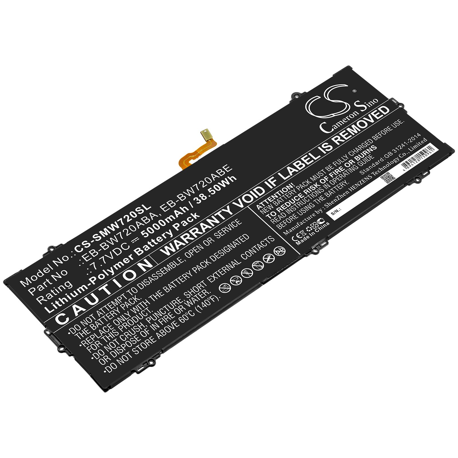 Replacement Samsung Galaxy Book 12 Tablet Battery (7.7 Volt, 5000 mAh