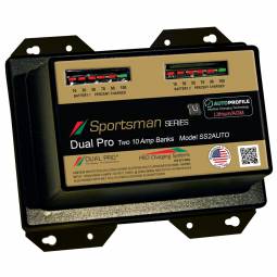 Dual Pro Sportsman Series 12V, 20A 2-Bank Battery Charger for AGM and Lithium
