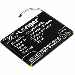 Replacement Motorola EL40, SNN5944A Cell Phone Battery