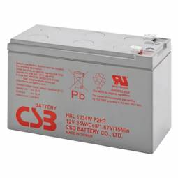 CSB HRL1234WF2FR 12 Volt, 9 Ah Flame Retardant Sealed Lead Acid Battery