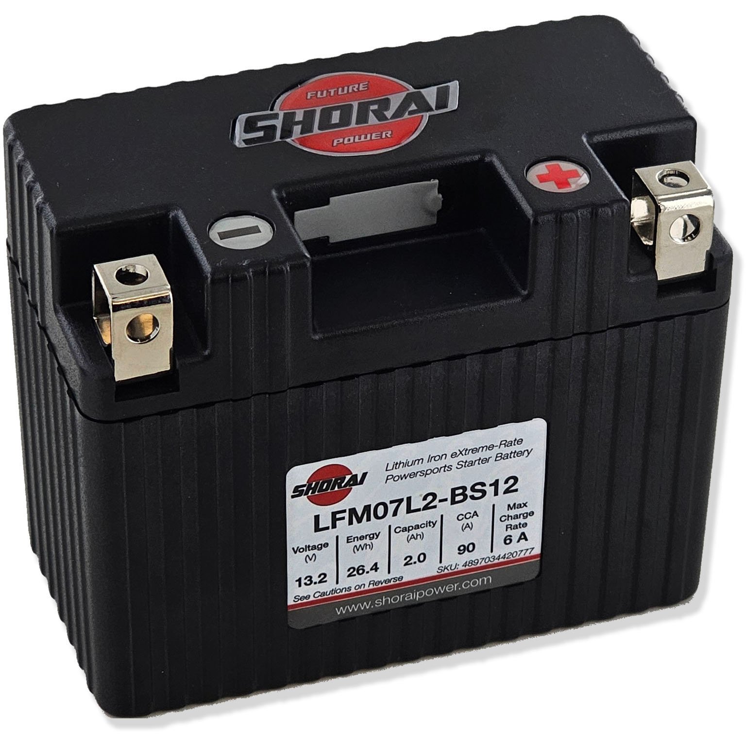 Shorai LFX07L2-BS12 Lithium-Iron Battery - Free Shipping