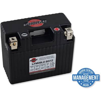 SHORAI LFX09L2-BS12バッテリー Amazon.com: Shorai LFX Lithium-iron Battery w/BMS, LFX09L2