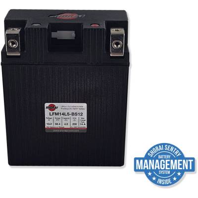 Shorai LFM14L5-BS12 Lithium-Iron Battery - Free Shipping