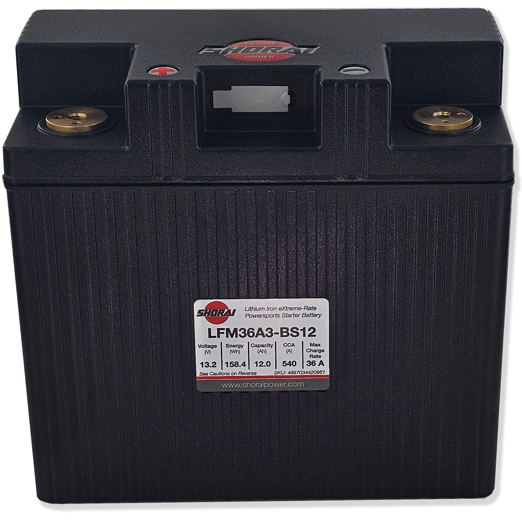 Shorai LFM36A3-BS12 Lithium-Iron Powersport Battery with BMS 