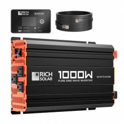 Rich Solar RS-V1P12 1000W 12V Pure Sine Wave Power Inverter