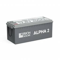 Rich Solar ALPHA 2 Rechargeable LiFePO4 Battery - 12 Volt, 200 Ah