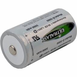 D NiCD Button Top Rechargeable Battery