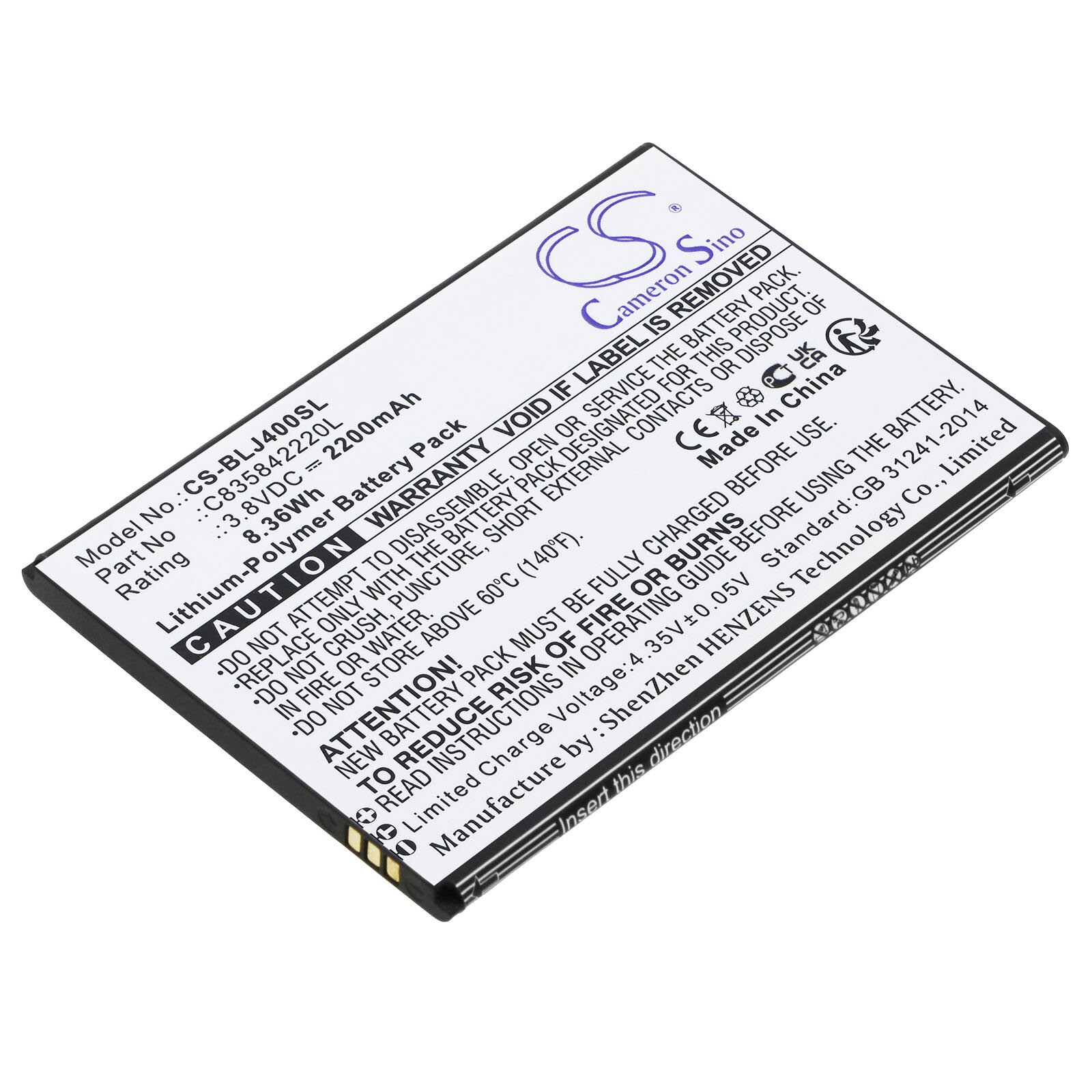 Replacement BLU J170 Cell Phone Battery | Battery Mart