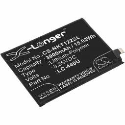 Replacement Nokia LC-440U Cell Phone Battery