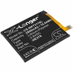 Replacement Nokia HE378 Cell Phone Battery