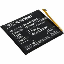 Replacement Nokia HE342, HE361 Cell Phone Battery