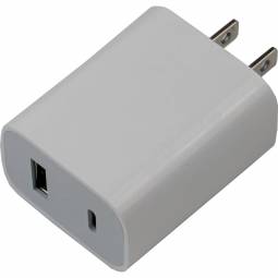 Dual Port Wall Charger - USB & USB-C
