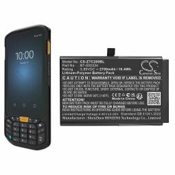 Replacement Zebra BT-000334 Barcode Scanner Battery