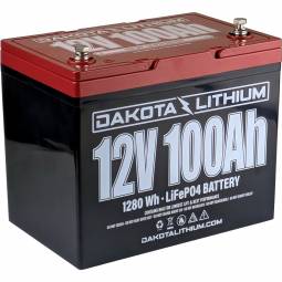 Dakota Lithium 12V 100Ah LiFePO4 Deep Cycle Battery with Internal Heating