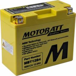 Motobatt MBT12B4 12V AGM Powersports Battery