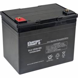 12 Volt 35Ah AGM Sealed Lead Acid Rechargeable Battery with M6 Insert Terminals