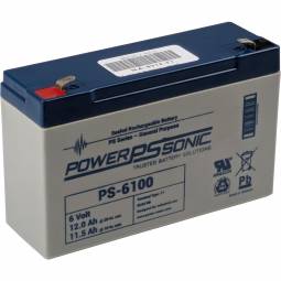 6 Volt 12 Ah Sealed Lead Acid Battery - F1 Terminals