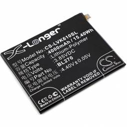 Replacement Motorola BL270 Cell Phone Battery (3.85 Volt, 4000 mAh)