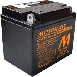 Motobatt MB7CA 12V AGM Motorcycle & Scooter Battery - High-Performance Upgrade for Yuasa YB7C-A