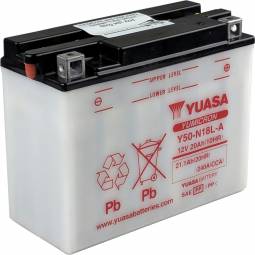 Y50-N18L-A3 Dry Charge Battery: Acid Required