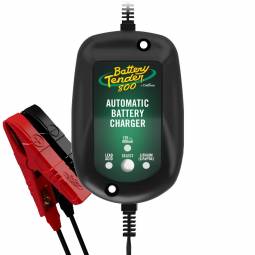 Battery Tender 12V, 800mA Weather Resistant Battery Charger with Rings and Clips