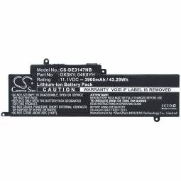 Replacement DELL GK5KY Laptop Battery (11.1 Volt, 3900 mAh)
