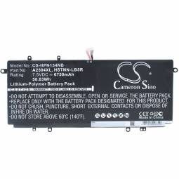 Replacement HP A2304XL Laptop Battery (7.5 Volt, 6750 mAh)
