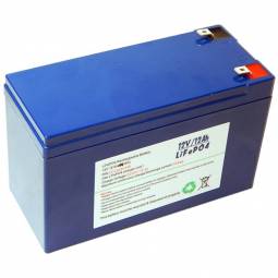 12V 12Ah LiFePO4 Rechargeable Battery (144Wh)