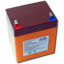 6V 12Ah LiFePO4 Rechargeable Battery (72Wh)