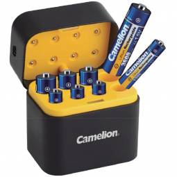 Camelion LBC-328M 1.5V Li-Ion Battery Charging Case Set with 4 AA + 4 AAA Batteries