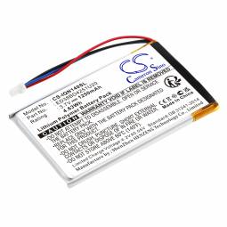 Replacement Garmin Nuvi 1400 GPS Navigator Battery (3.7 Volt, 1250 mAh)