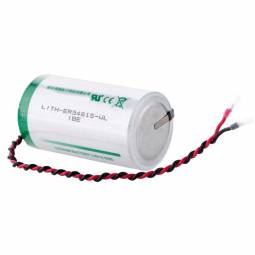 LITH-ER34615-WL 3.6V D Lithium Battery with Wire Leads