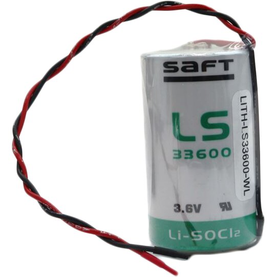 LITH-LS33600-WL 3.6V D-Size Lithium Battery with Wire Leads