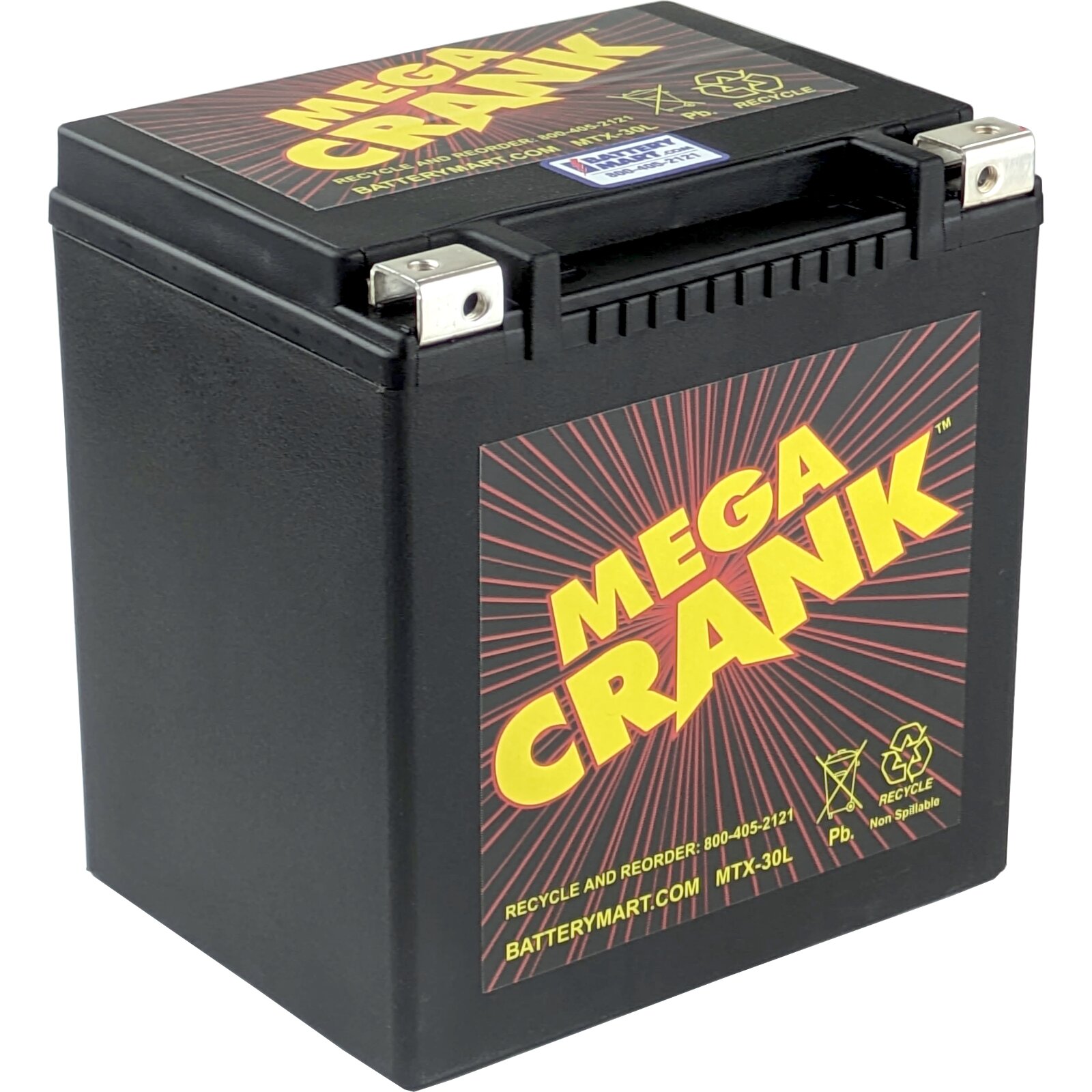 Mega Crank MTX-30L Battery | 12V, 420CCA | Battery Mart