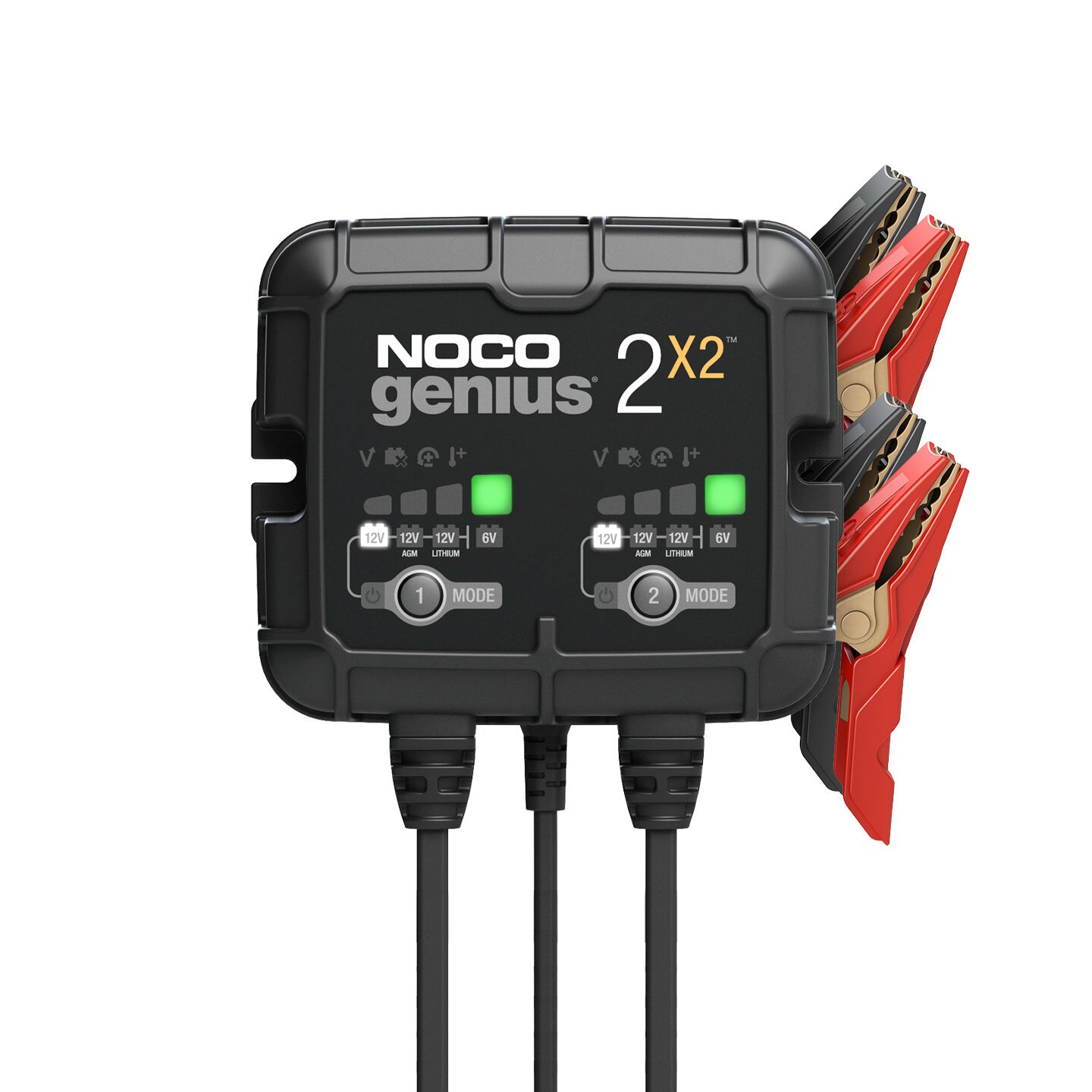 NOCO GENIUS2X2 6V/12V 2-Bank 4A Smart Battery Charger | Battery Mart