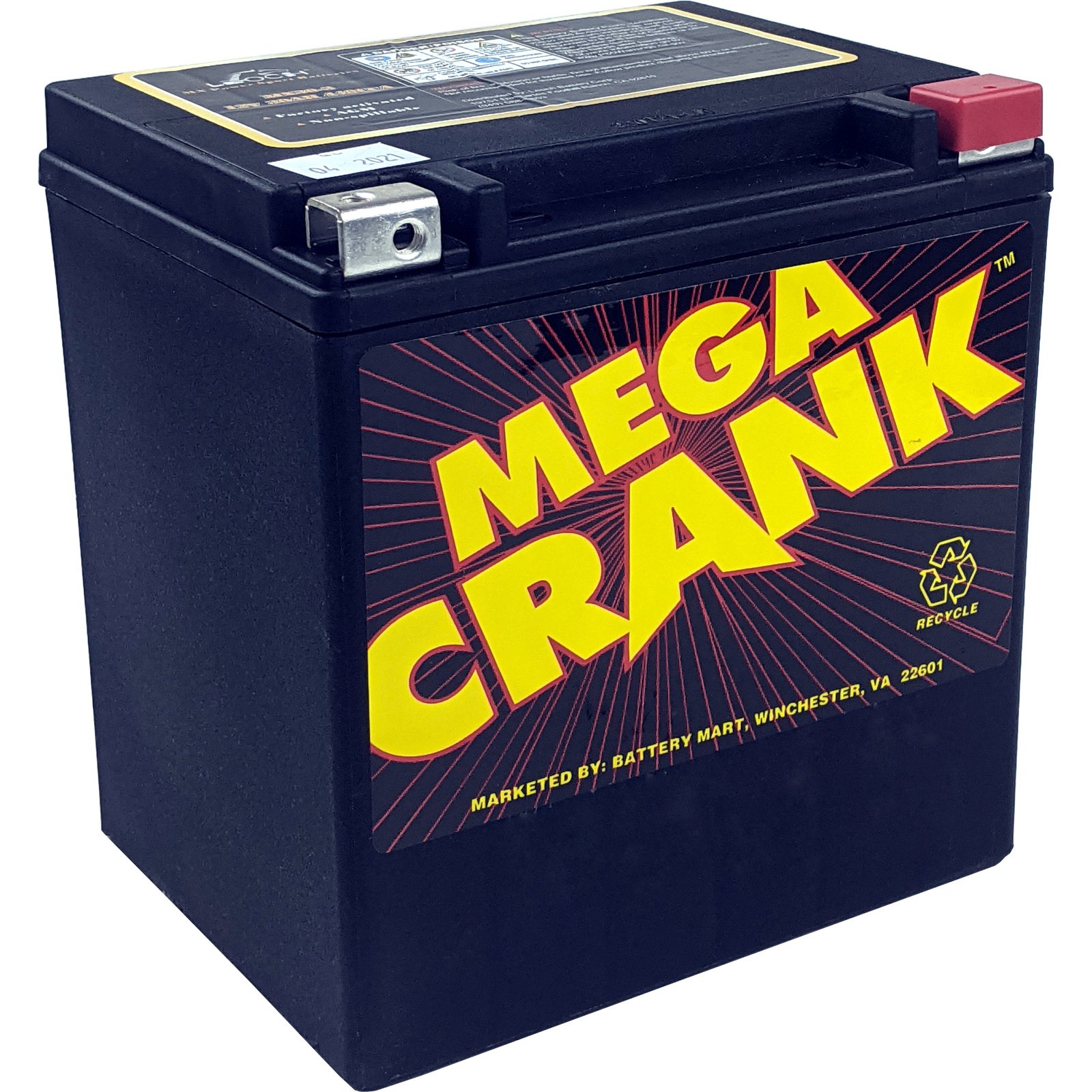Mega Crank MTX-30L Battery | 12V, 420CCA | Battery Mart