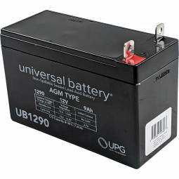 12V 9Ah Rechargeable SLA Battery with B1 Connector – Replaces 6-FM-9A, HW-9-12, and More