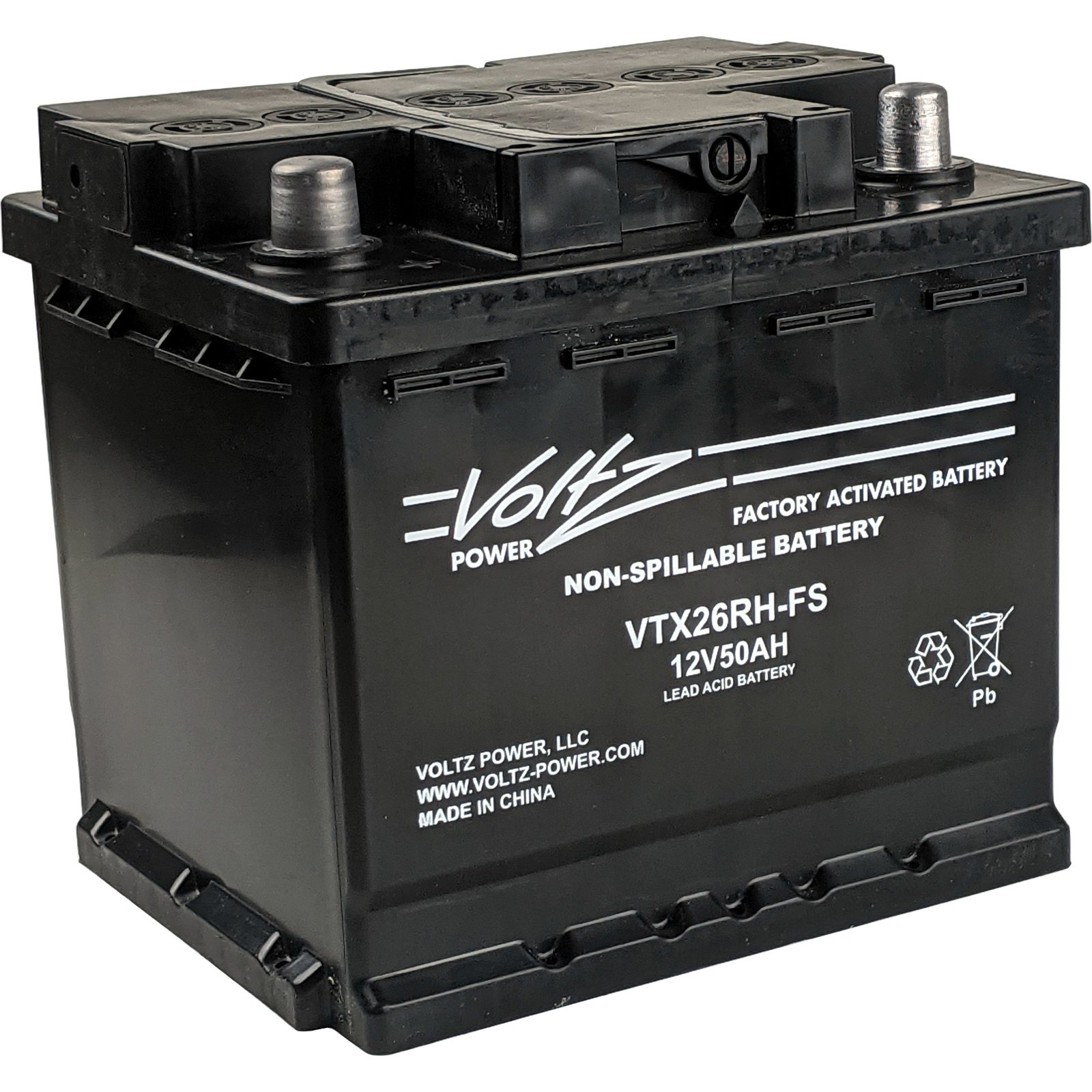 VTX26RHFS AGM Group 26 Battery for Kawasaki & Polaris SidebySides