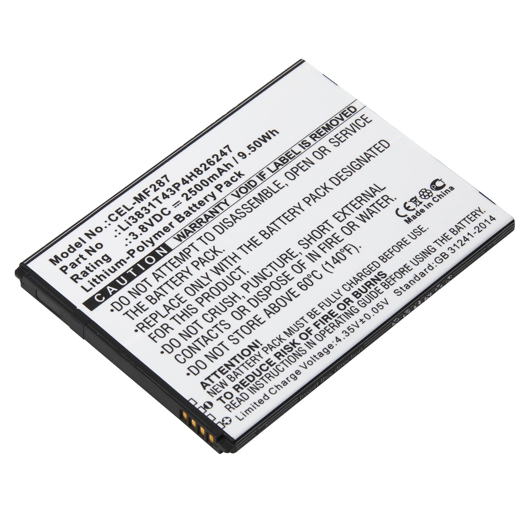 Replacement ZTE MF287 Cell Phone Battery Battery Mart