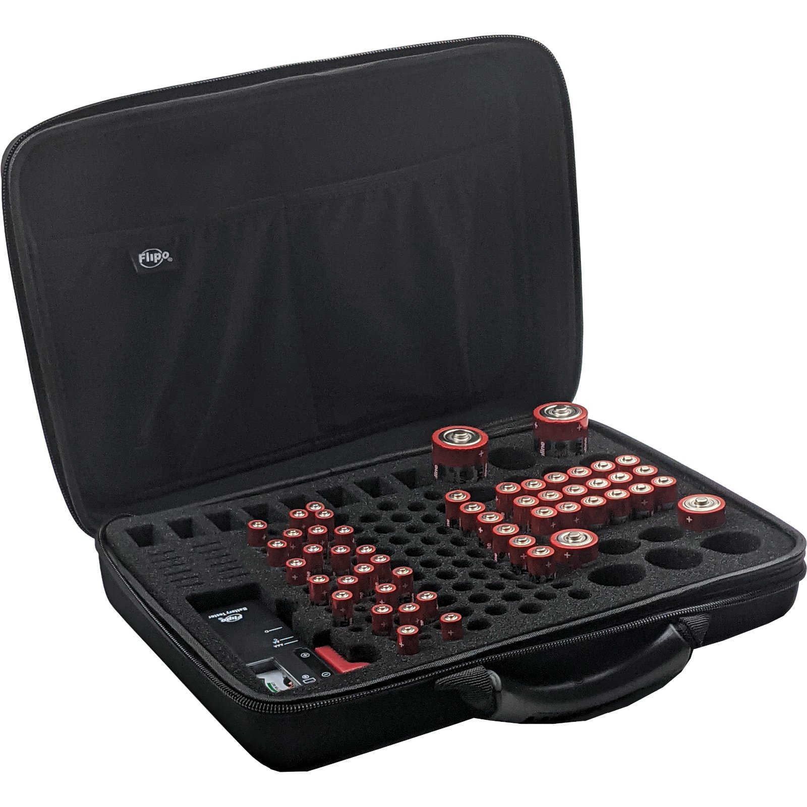 Flipo Battery Storage Case with Batteries Battery Mart