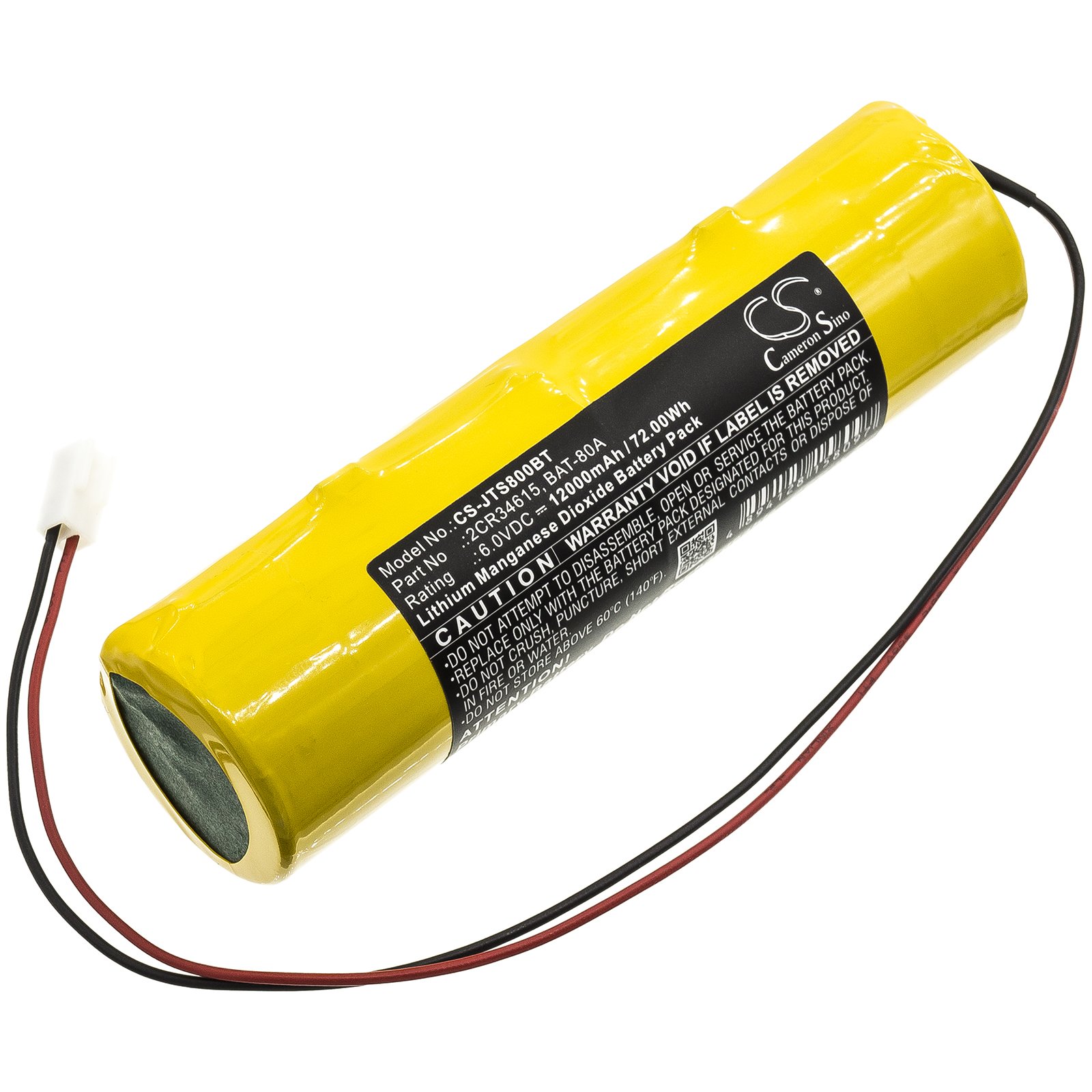 Replacement Jablotron Alarm System Battery (6V, 12000mAh, LiMnO2