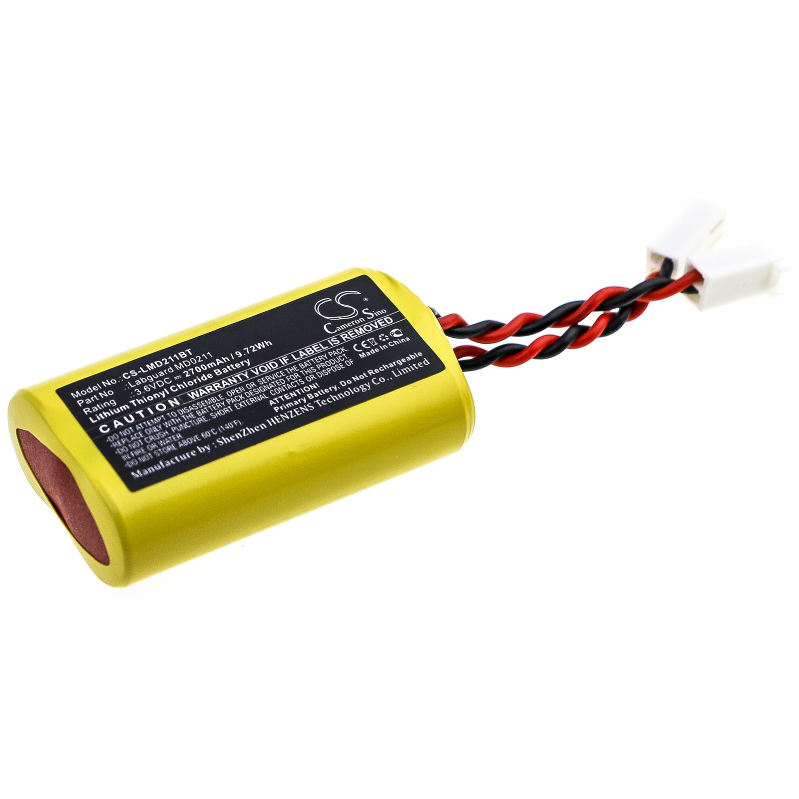 Replacement Allarme Alarm System Battery (3.6V, 2700mAh, LiSOCl2