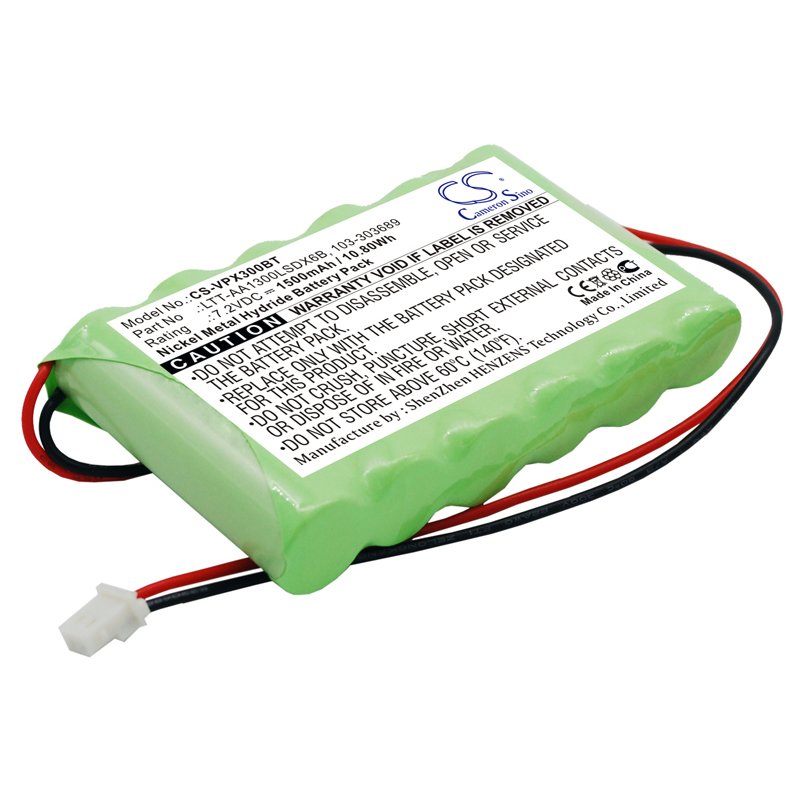 Replacement Visonic Alarm System Battery (7.2V, 1500mAh, NiMH