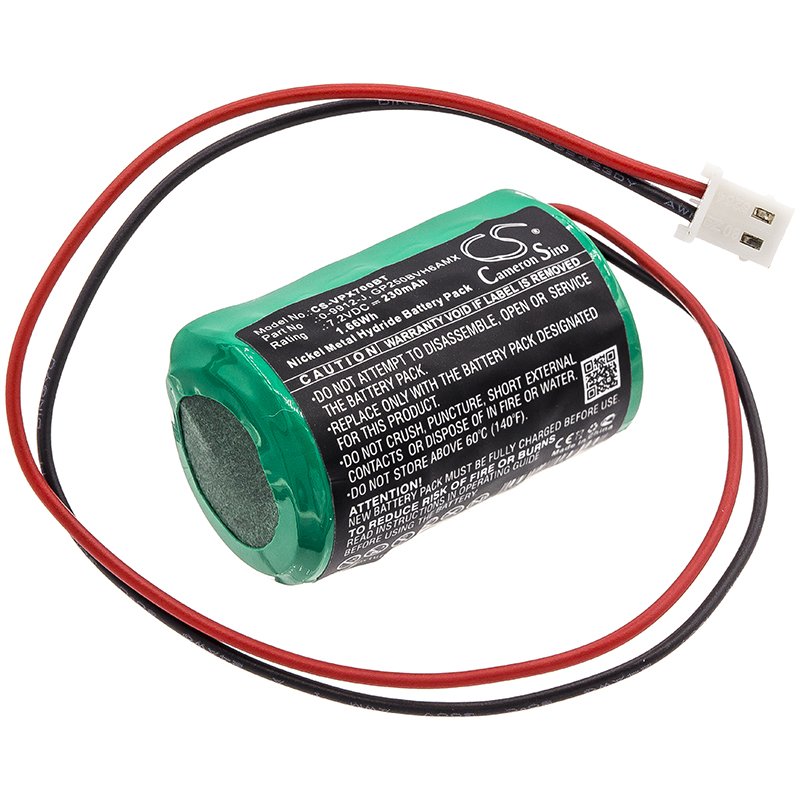Replacement Visonic Alarm System Battery (7.2V, 230mAh, NiMH) Battery